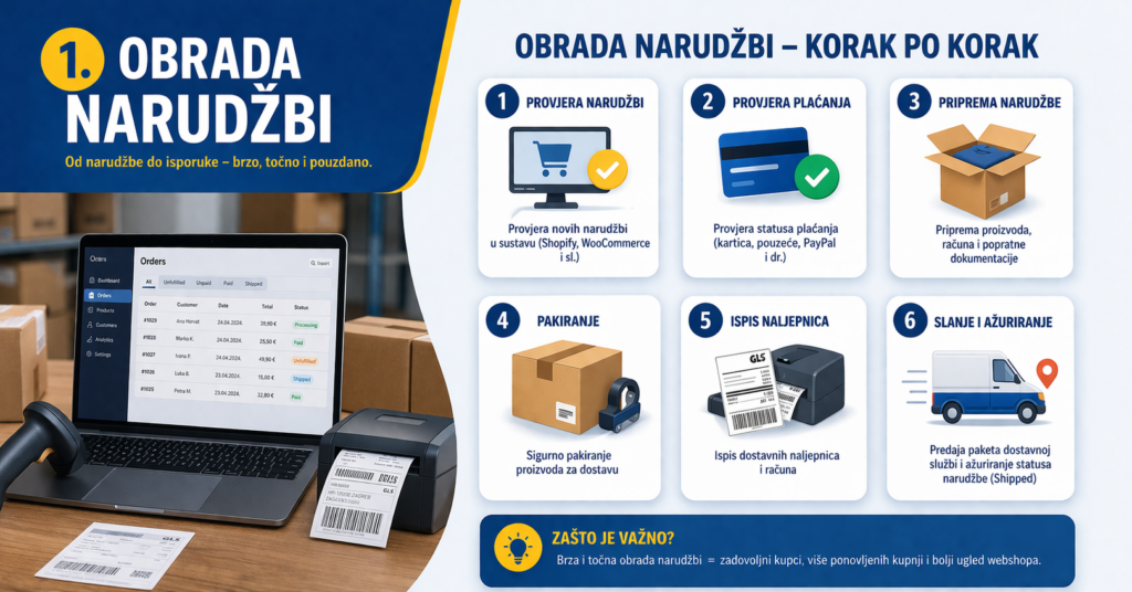 Obrada narudžbi - webshop
